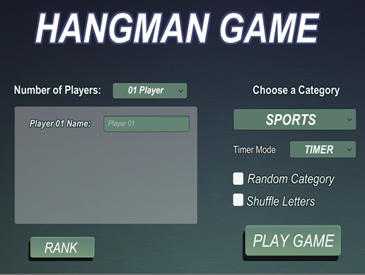 Multiplayer Hangman Game Model | GUI Tools | Unity Asset Store