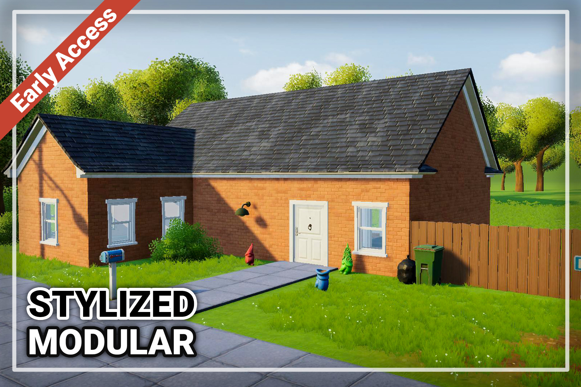 Suburban Stylized Pack | 3D 도시 | Unity Asset Store