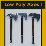 Low Poly Styled Axes-1