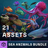 Stylized Sea Animals Bundle