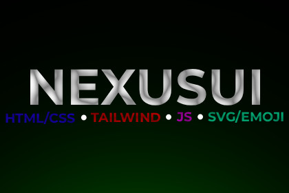 NexusUI – HTML, Tailwind & JavaScript UI for Unity