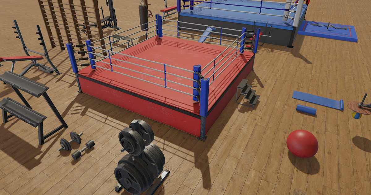 Boxing and Gym Equipment | 3D Props | Unity Asset Store