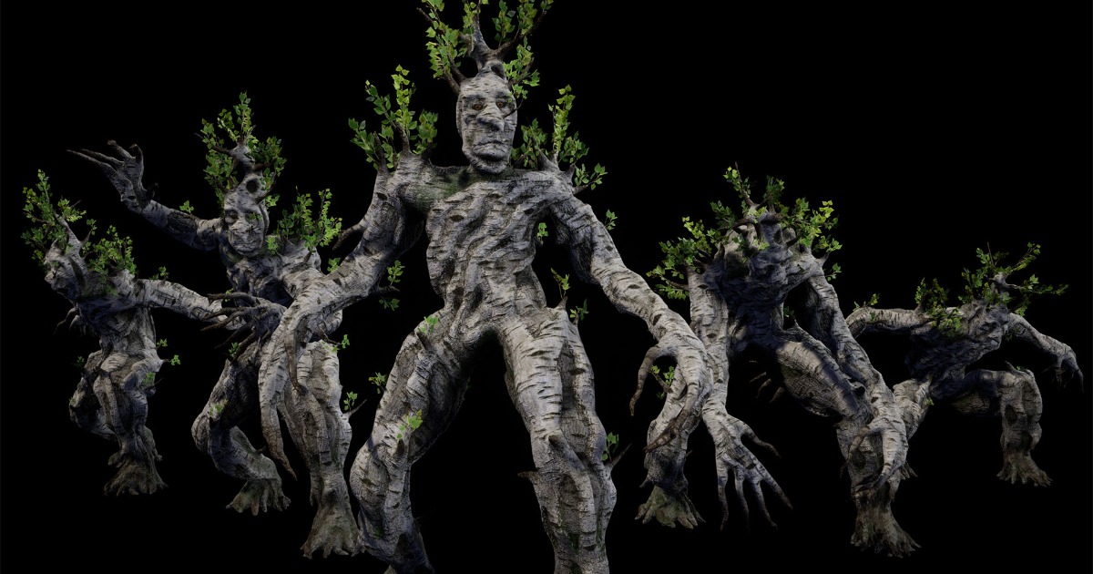 Red Tree Ent Tree ent birch | 3D Creatures | Unity Asset Store