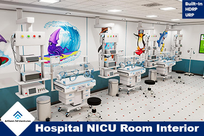 Hospital NICU Room Interior