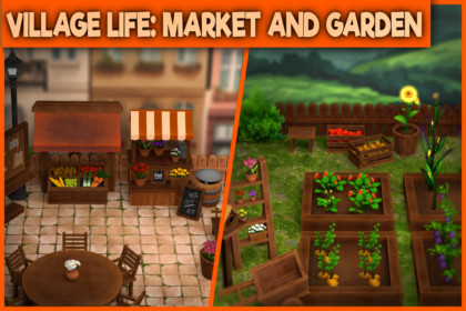 Village Life-Market and Garden