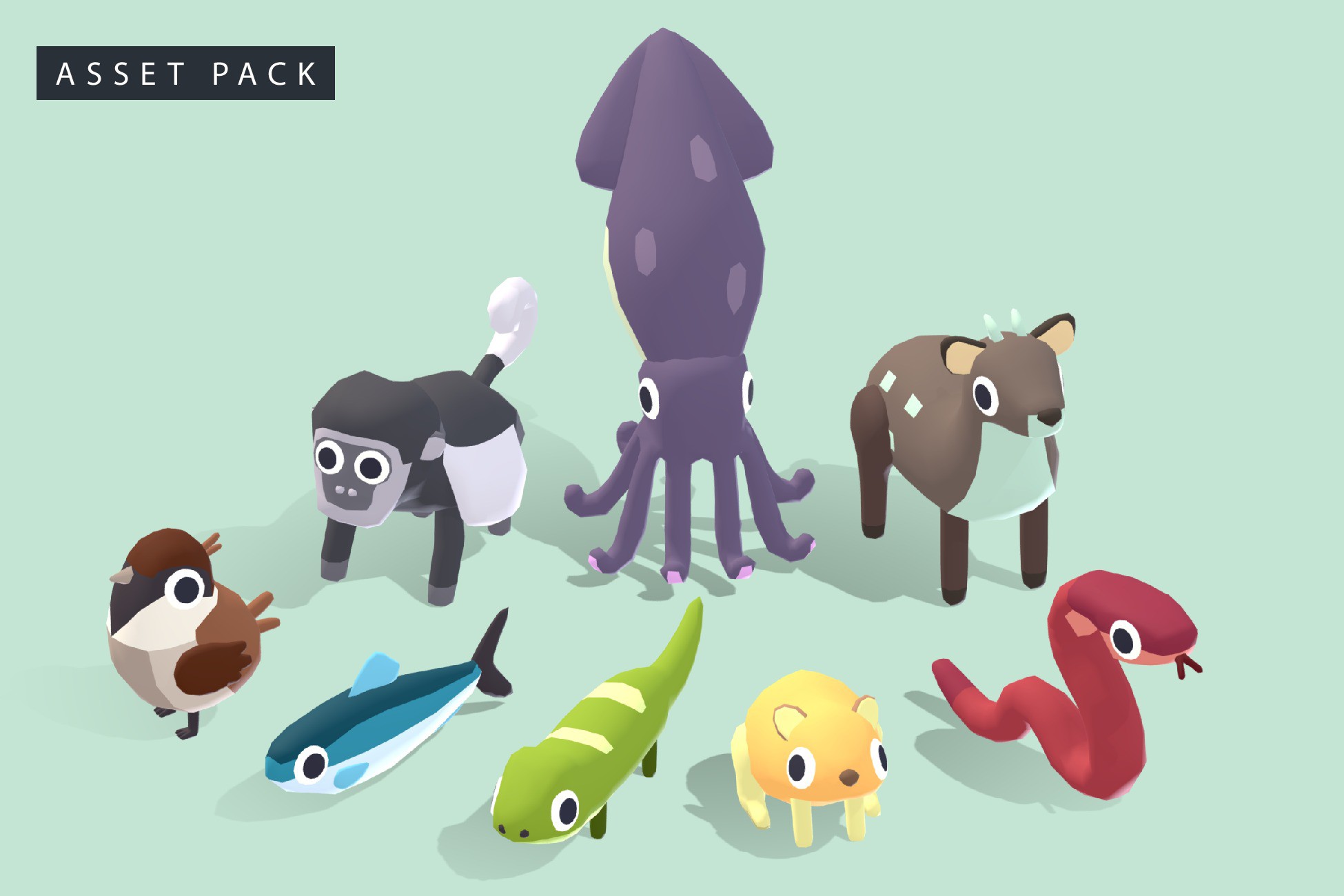 Anials Unity Quirky Series - FREE Animals Pack | 3D Animals | Unity Asset Store