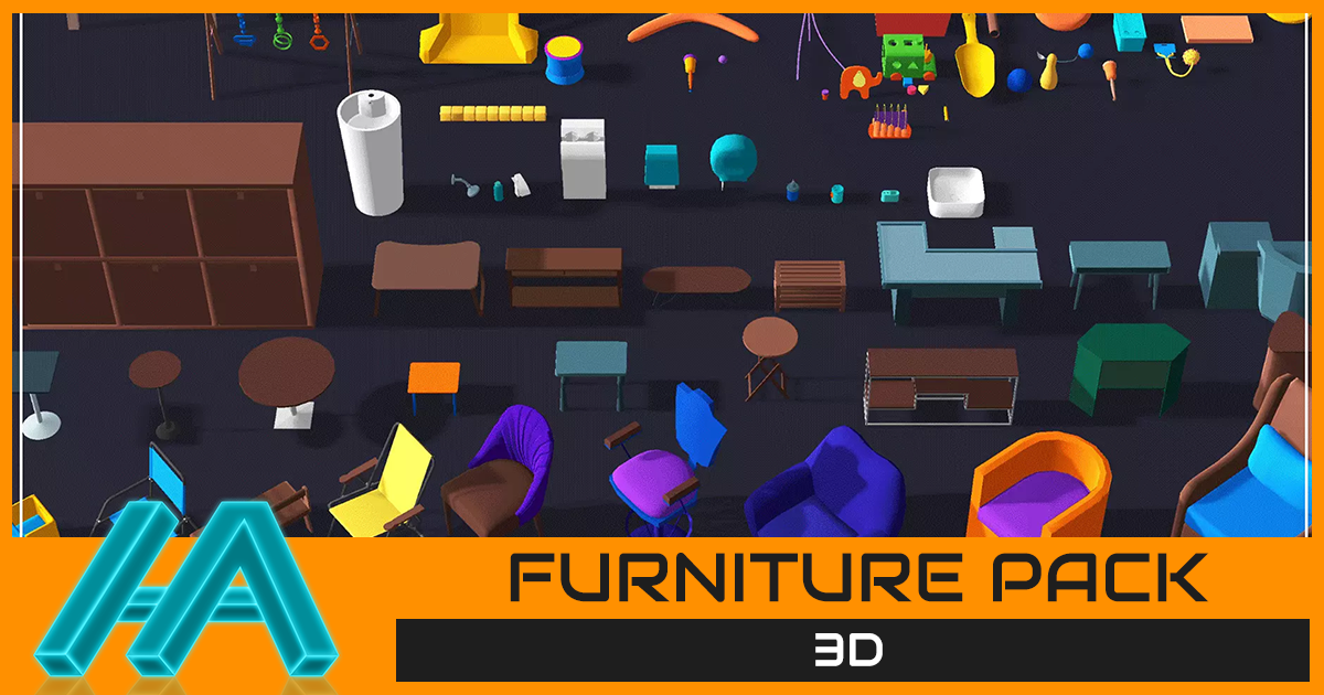 Furniture Pack by Maiami Studio 3D Environments Unity Asset Store