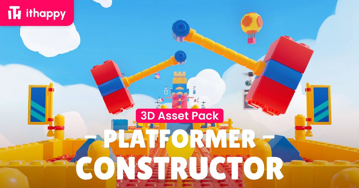 Platformer 7 Constructor - Low Poly 3D Models Pack | 3D Environments ...