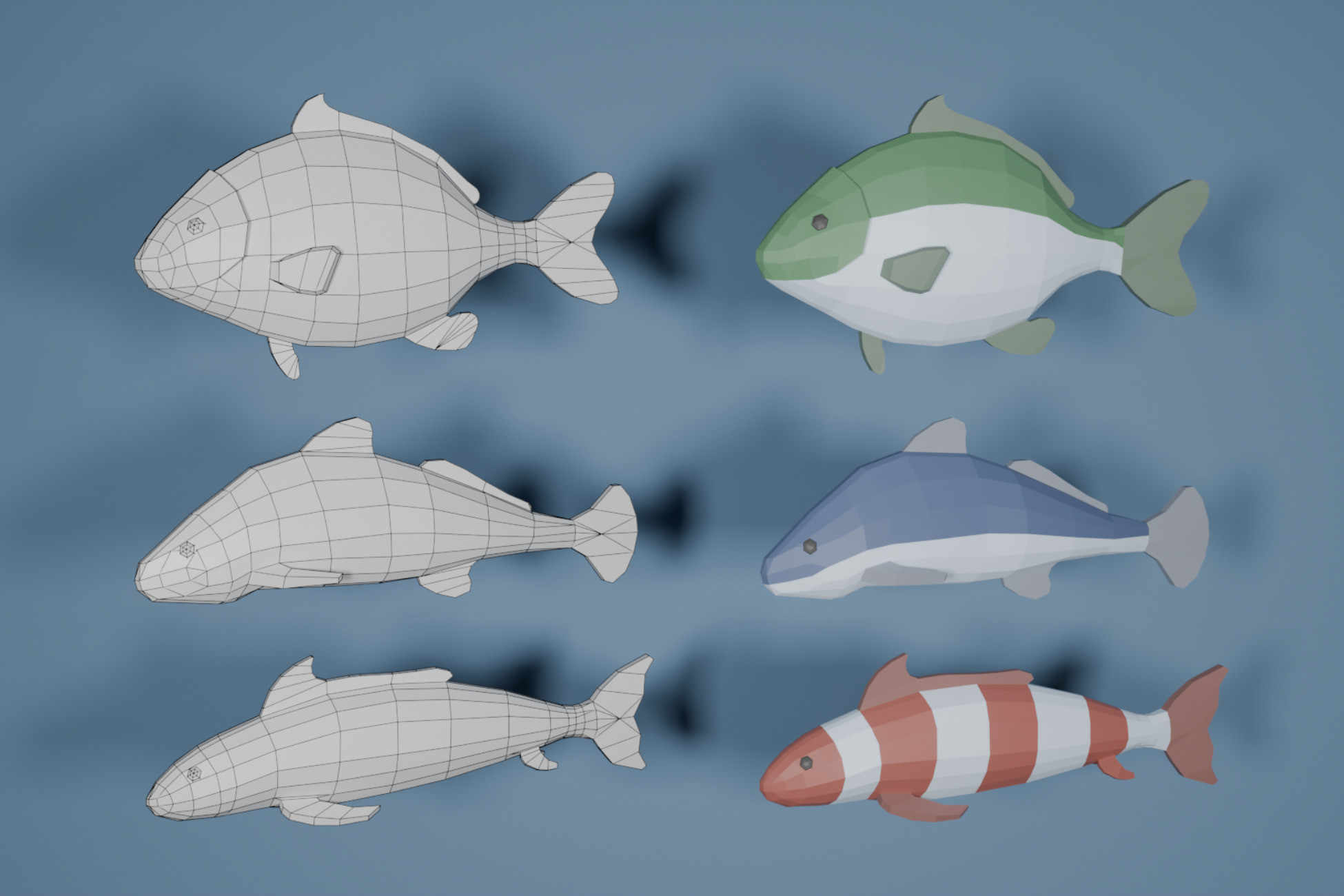 Low Poly Fish | Characters | Unity Asset Store