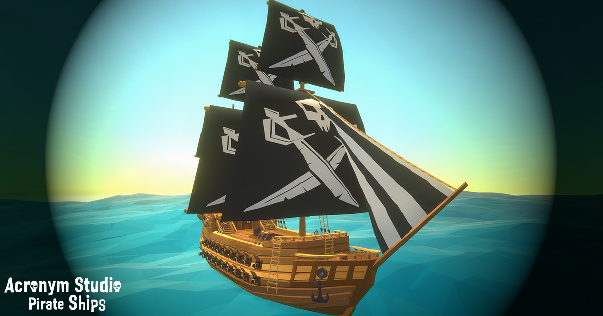 Pirate Ships - Low Poly | 3D Sea | Unity Asset Store