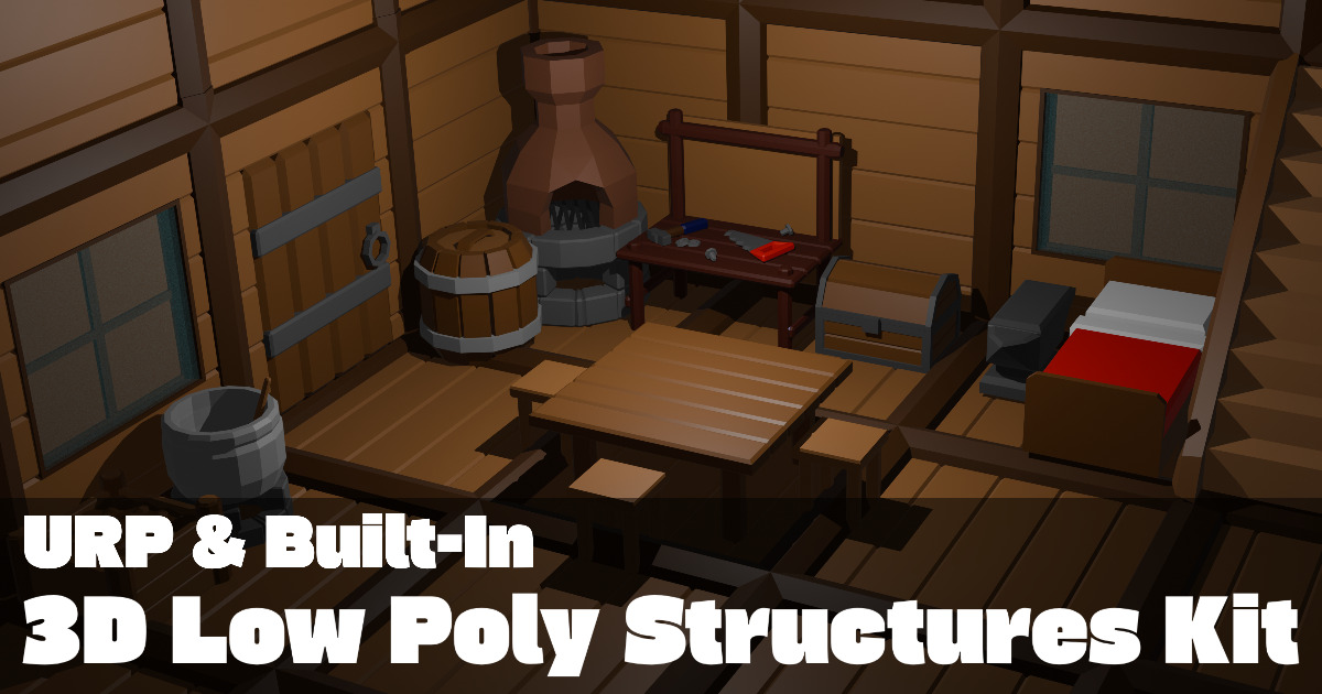 3D Low Poly Structures Kit | 3D Props | Unity Asset Store
