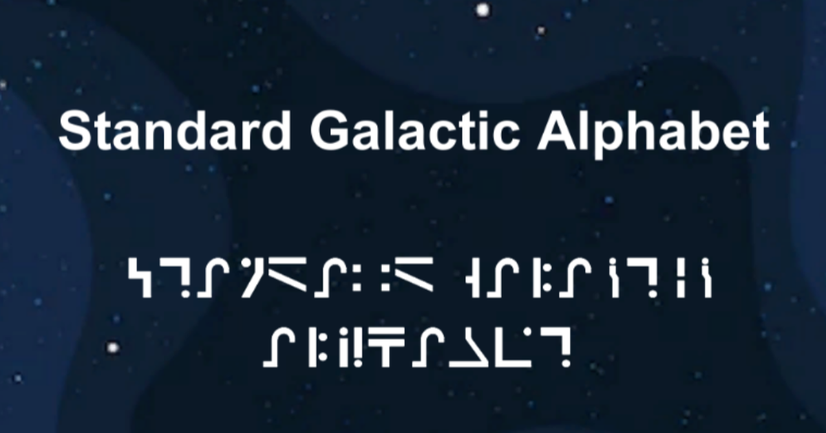 Standard Galactic Alphabet Font | 2D | Unity Asset Store