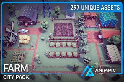 POLY - Farm (SRP, URP, HDRP)