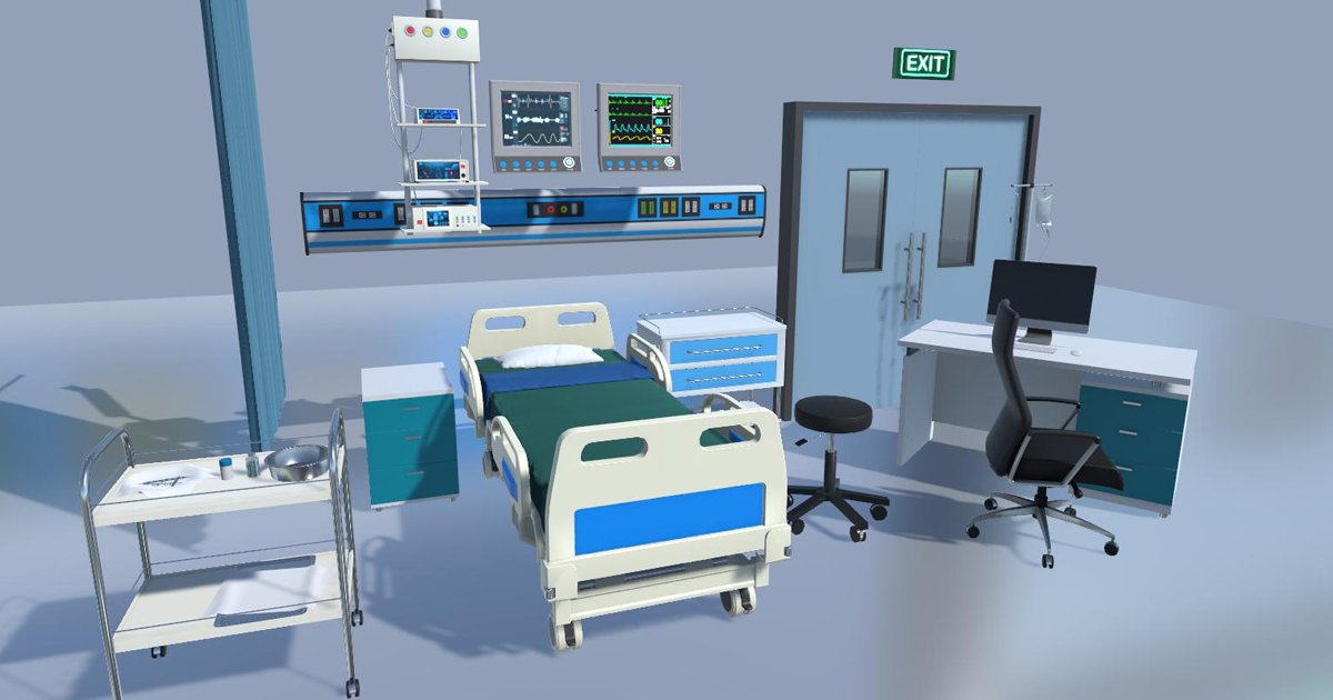 Unity Hospital Texture Hospital Equipments | 3D Props | Unity Asset Store