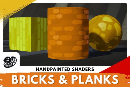 Handpainted Shader and Bricks & Planks Textures