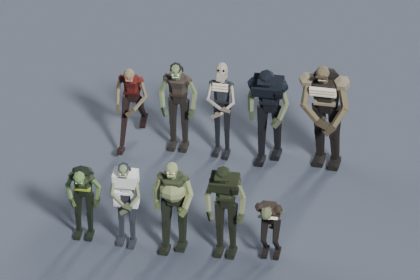 3D Zombie Pack - 10 Low Poly Humanoid Rigged Zombies