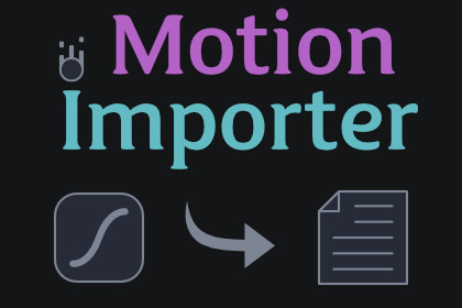 UI Toolkit: Motion Importer