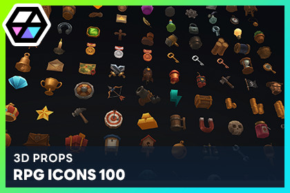 3D Props - RPG Icons 100