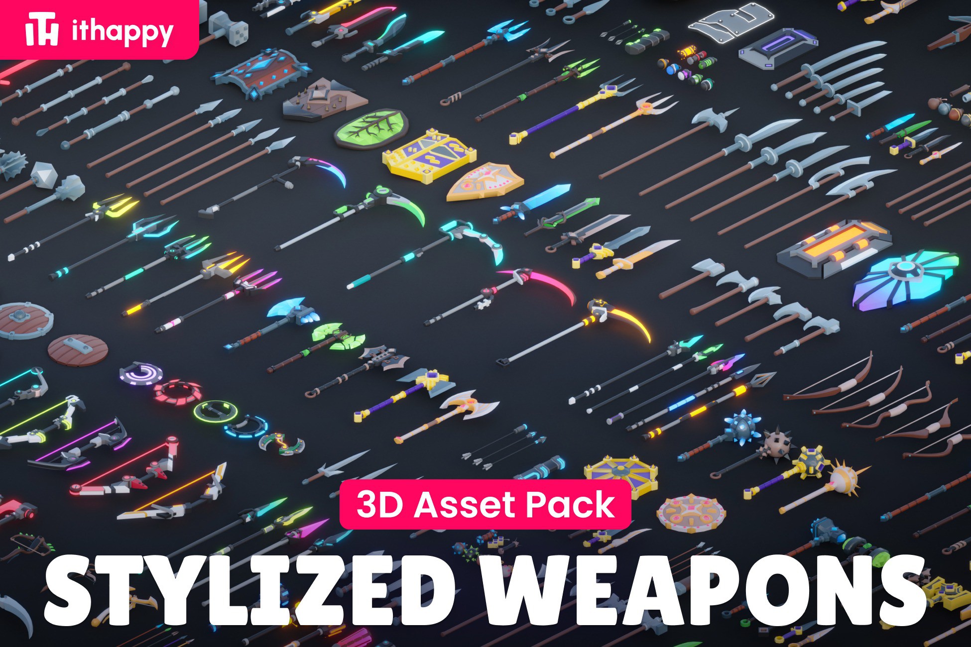 Ultimate Stylized Weapons - Low Poly 3D Models Pack
