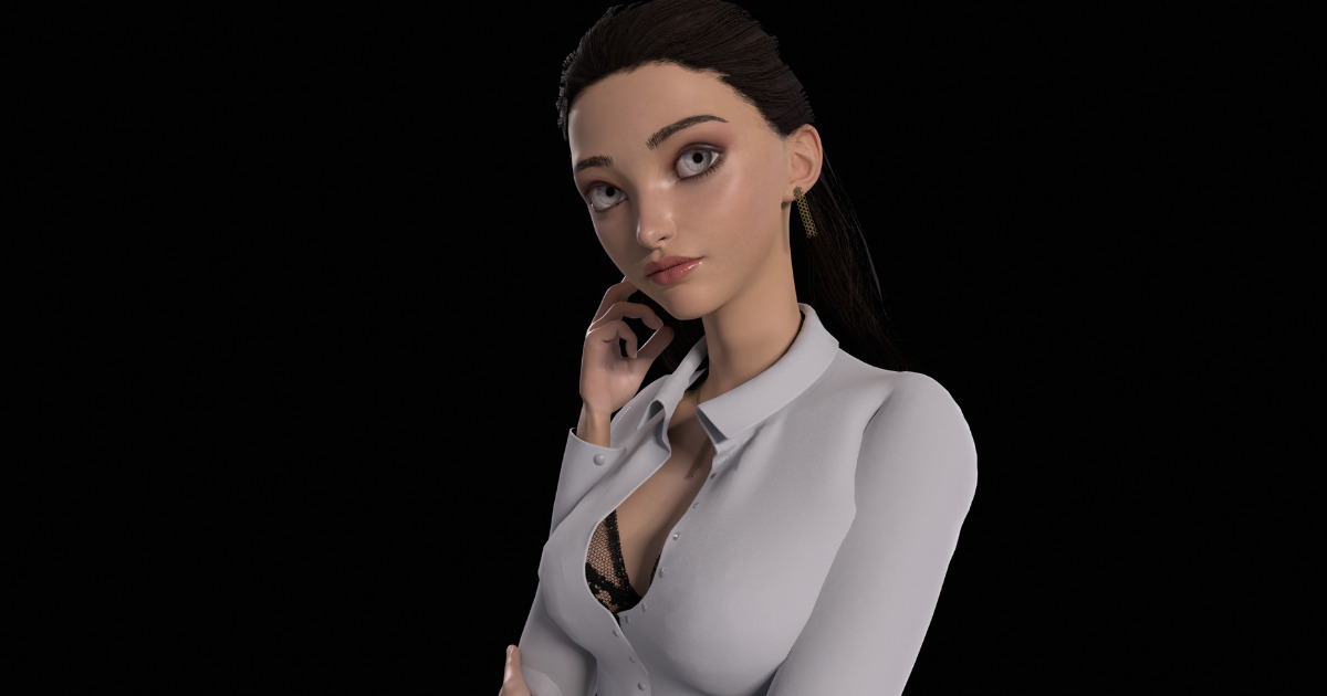 Secretary 3d characters unity asset store