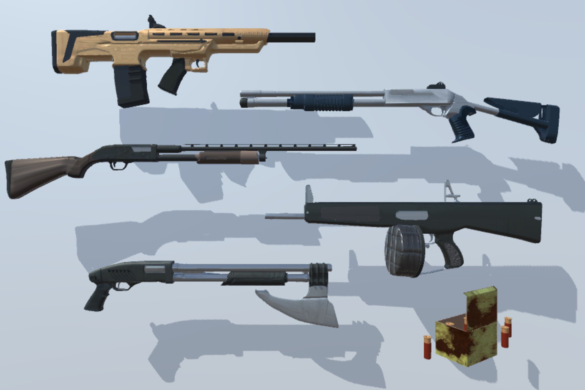 Shotgun Set | 3D Weapons | Unity Asset Store