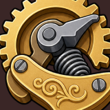 Steampunk Engineering Weapons Machinery Industrial Workshop Icons Pack