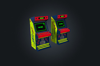 Arcade Machine V1 – Retro Game | Game Ready PBR | Built-In & URP Compatible