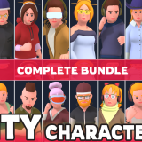 Customizable 3D City Characters Bundle