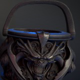 4 Dark Fantasy Buckets / Pots