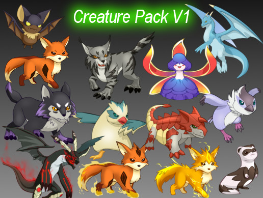 Creature Game Series - Creatures Vol 1 | 2D Characters | Unity Asset Store