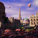 Stylized Paris City