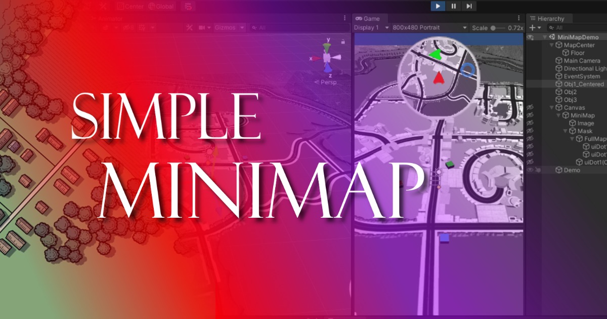 Simple Mini Map Utilities Tools Unity Asset Store