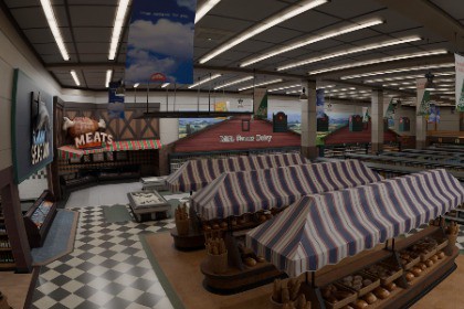 super market from inside