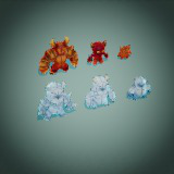 Monster Evo Pack 37-38-39-40-41-42 and Bonus–Game Ready Creatures | PixeliusVita