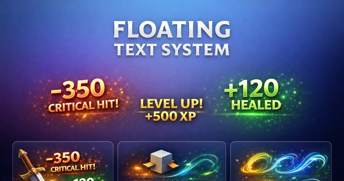 Floating Text System | GUI Tools | Unity Asset Store