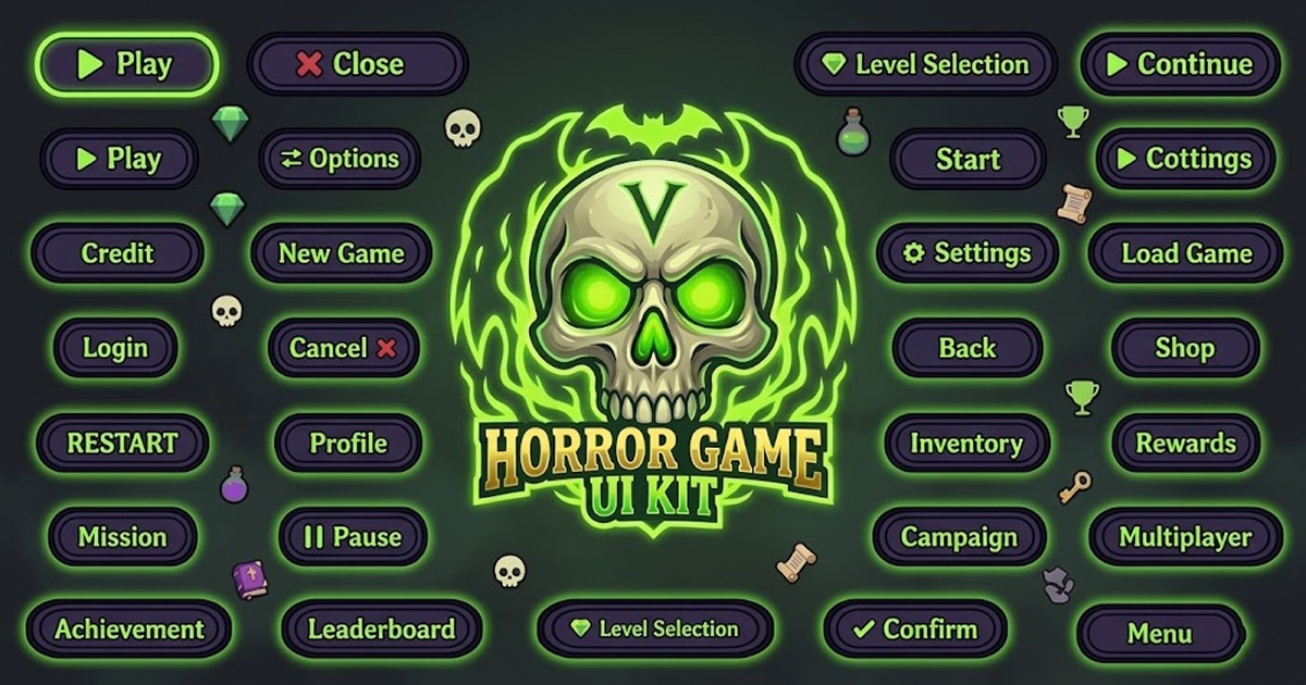 Spooky Horror UI Kit