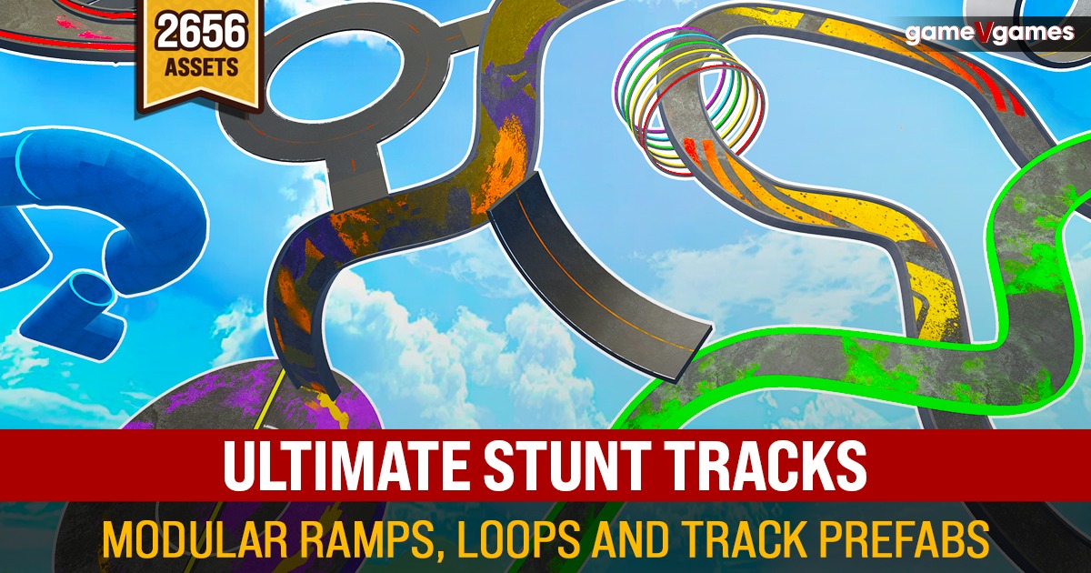 Tokatu Loop Track Ultimate Stunt Tracks - Ramps, Loops & Track Prefabs | 3D Environments ...