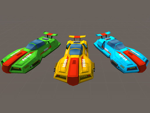 Low Poly Hover Racer | 3D Characters | Unity Asset Store