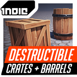Crates & Barrels - Stylized Destructible Props