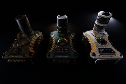 Modern upgradeable Geiger Counter Pack (PBR)