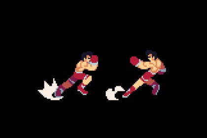 Pixel Art Boxer Character