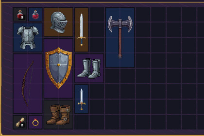 Grid Inventory System — Equipment, Hotbar, Shops & Save