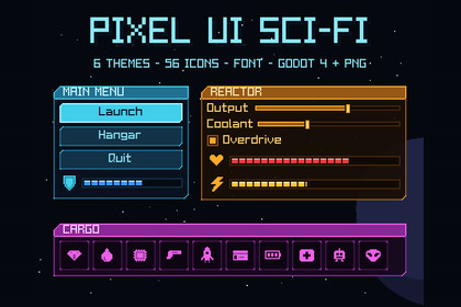 Pixel UI Sci-Fi