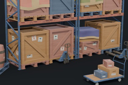 Stylized Warehouse Props Pack