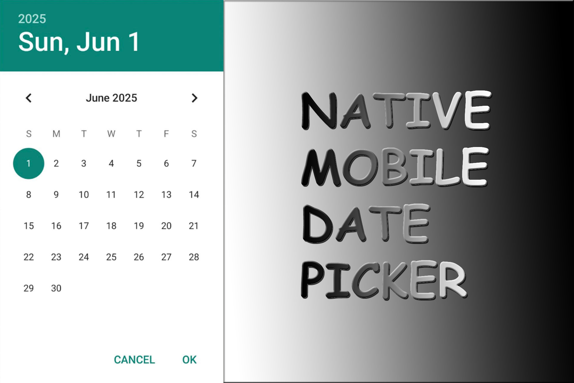 Native Week Picker Native Date Picker for Android Platform | Utilities Tools | Unity Asset ...
