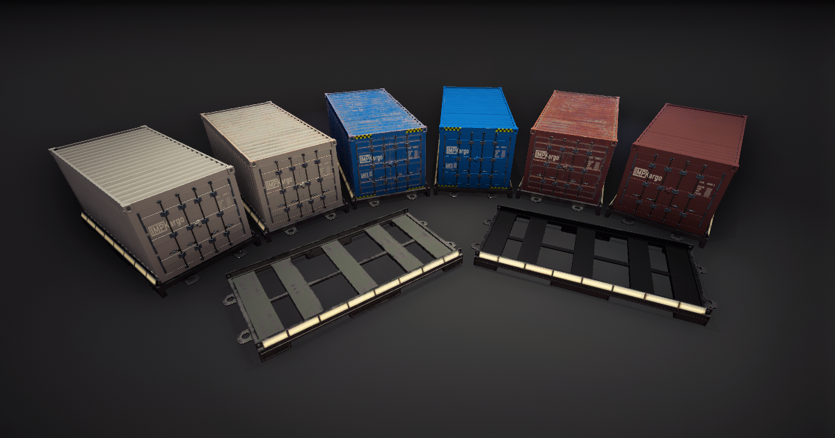 Container Pack by Supq | 3D Industrial | Unity Asset Store