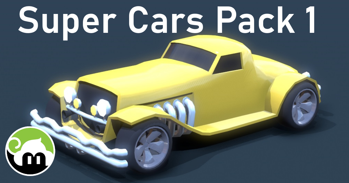 Super Cars Pack 1 | 3D Land | Unity Asset Store