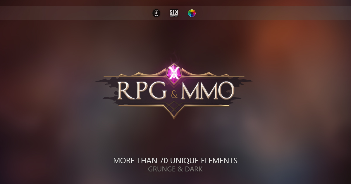 RPG & MMO UI X | 2D GUI | Unity Asset Store