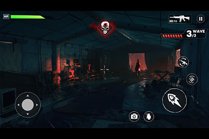 Zombie FPS Shooter Game GUI - Survival & Action HUD Pack