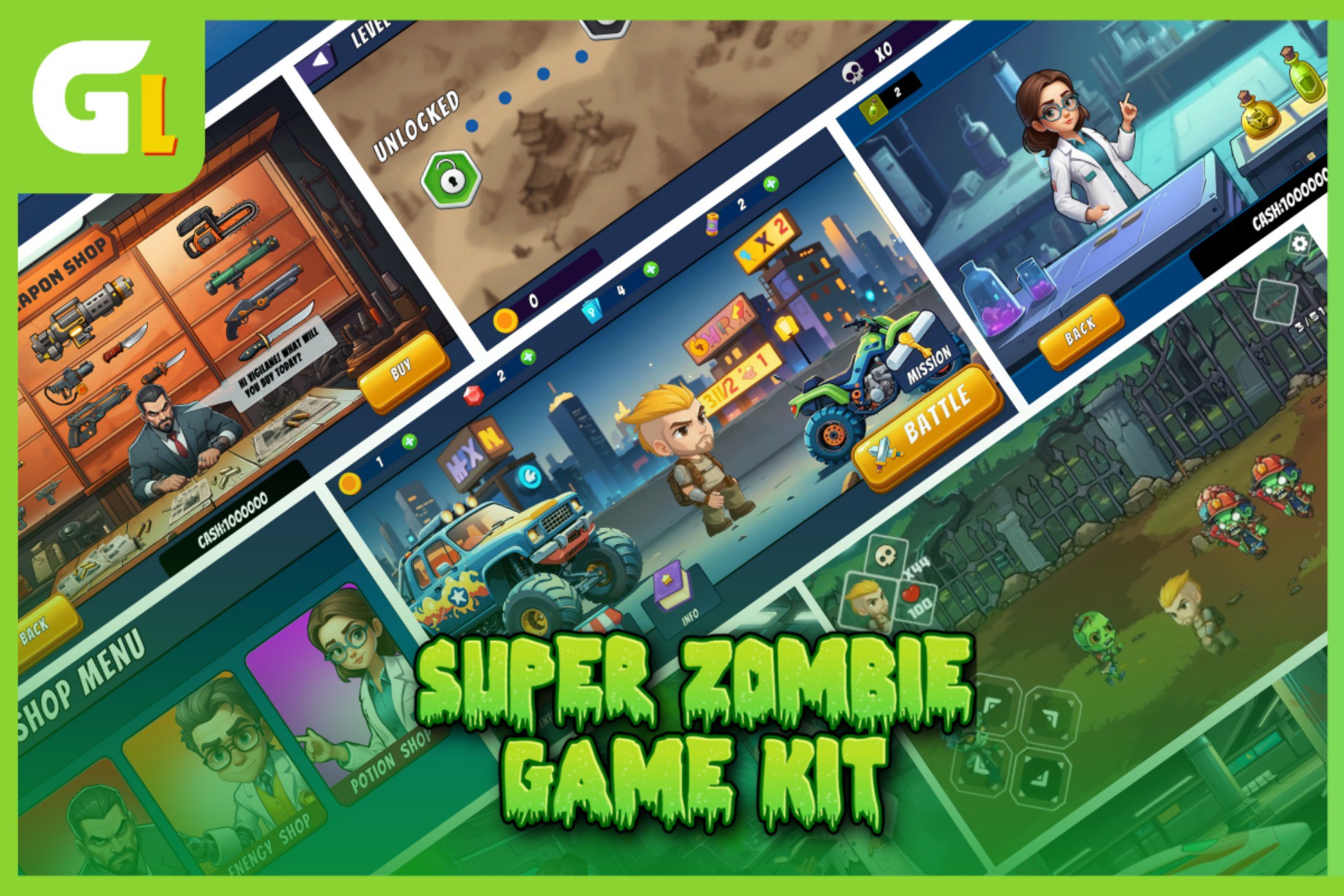 Super Zombie Game Kit | 2D Environments | Unity Asset Store